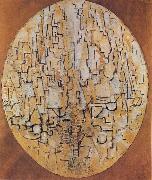 Piet Mondrian Oval Compositon oil painting picture wholesale